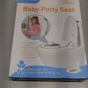 Orzbow Foldable Travel Potty Training Seat, Toddler Toilet Seat Attachment for Adult Toilets, Portable Potty with Suction Cups, Adjustable Length, Splash Guard, Non-Slip Base, Easy to Clean, White