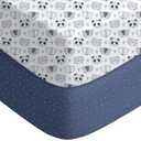 Yoofoss Baby Crib Sheets for Boys Girls, Fitted Crib Sheet 2 Pack for Standard Crib and Toddler Mattress, Super Soft Microfiber Baby Sheet 28x52x8in(Panda)