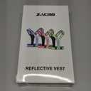 Zacro LED Reflective Vest Running Gear, 5 Lights Colors High Visibility Reflective Running Gear Rechargeable Light Up Running Vest for Walking Running Cycling, Adjustable for Men Women Kids (Blue)