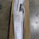 24" x 84" Sliding Glass Barn Door with 4FT Barn Door Hardware Kit Included, Assemblely Needed, Waterproof PVC Surface, White, 3 Panels Frosted Glass