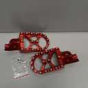 Hopider CNC Wide Foot Pegs MX Compatible with CR125/250 02-07, CRF150R 07-19, CRF250R 04-19, CRF250X 04-19, CRF450R 02-19, CRF450RX 17-19, CRF450X 05-19 CRF250L/M 12-18, CRF250RALLY 17-18,Red