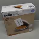 bella Flip-n-Store Waffle Maker with EverGood Ceramic Nonstick Coating, Fits-anywhere Kitchenware, Power Indicator Light, Cool Touch Handle & Cord Wrap, 7 Wide & 1" Deep Plates, 1000 Watt, Oatmilk
