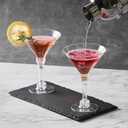 Kucoele 40 Pack Mini Plastic Martini Glasses, 5oz Disposable Cocktail Glasses Tall Party Cups for Wine, Champagne, Margarita