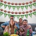 MARFOREVER 6 Pcs Football Party Decorations, Pre-Strung Football Banners Footbal Garland Background Football Triangle Flags for Sports Football Games Football Birthday Party Favors Home Supplies