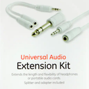 GE Digital Toslink Cable, Fiber Optic, 6 Foot Cable. GE Headphone Adapter Kit, 3.5mm