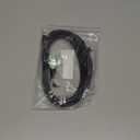 5M USB 2.0 A to Micro B USB Power Cable Charge Cord 90 Degree Left Angle with 5pc Wiring Clips for Garmin Dash Cam 55 Mini 2 Vehicle GPS Navigator Backup Camera CCTV Cameras Camcorder