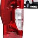 Lochnchn Tail Lights Rear Taillight Assembly Compatible with Ford F250 F350 Super Duty 2020 2021 2022 Tail Lamp Non-LED Non-Blind Spot Left Driver Side