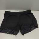 KIWI RATA Womens Seamless Butt Lifter Padded Lace Panties Enhancer Underwear (X-Large, Black)
