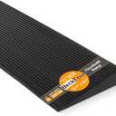 BeckTour 1.5'' Rise Threshold Ramp for Doorways, 2204 LBS Capacity Rubber Threshold Ramp, Non-Slip Driveway Curb Ramps Handicap Ramp for Wheelchair Scooter Stroller, Cuttable & Adjustable Size