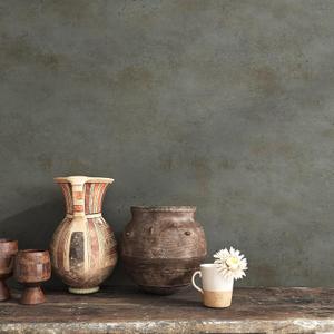 VEELIKE Rust Livid Concrete Wallpaper Peel and Stick Industrial Wallpaper 15.7''x118'' Removable Self Adhesive Concrete Contact Paper for Countertops Waterproof Cement Wallpaper for Bedroom Bathroom