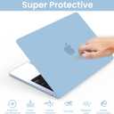 AKIT Compatible with MacBook Air 13 inch Case 2026 2025 2024-2022 M5 M4 M3 M2 Model A3449 A3240 A3113 A2681, Protective Laptop Hard Shell for MacBook Air 13.6" + Keyboard & Screen Cover, Air Blue