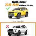 KINGGERI 300LBS Lockable Roof Rack Cross Bars Compatible with Toyota 4Runner 2025 2026 with Raised Side Rails, Aluminum Roof Rails Crossbars Rooftop Cargo Basket Carrier Bag Luggage SUV Accessories