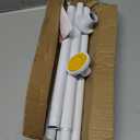 CorkLatta White Shower Curtain Rod 31 to 80 Inch,1 Inch Diameter Adjustable Spring Tension Stainless Steel Telescoping Rod,Easy Install,No Rust