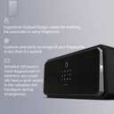 W-Series Security Box with Key, Safe Box,1.45 Cubic Fingerprint Password,Safety Boxes for Home