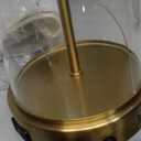 26" Glass Table Lamp Set of 2 with USB C+A Ports and AC Outlet, 3 Way Touch Modern Bedside Lamps for Night Stands, Black Nightstand Lamps for Bedroom Living Room