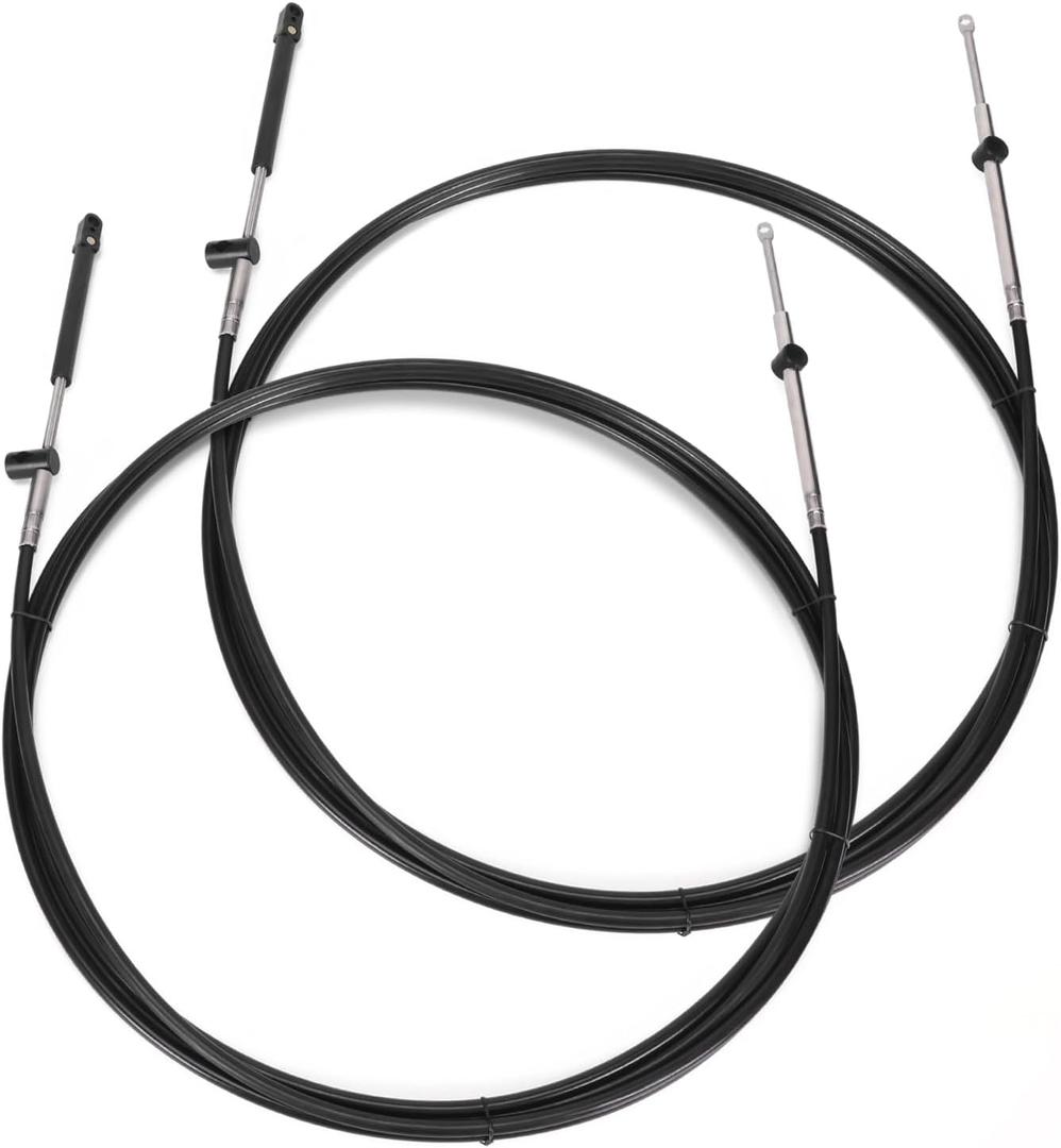 2pcs Boat Throttle and Shift Cables Compatible with Mercury MerCruiser Marine Force Outboard Engine 600A/4000 Series Controller(Gen 1/CC179xx, Gen2/CC189xx)