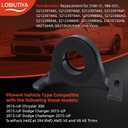 Center Bearing Support Solution for 2015-Up Dodge Charger Challenger/Chrysler 300 Scat Pack Hellcat 394 RWD & AWD V6 & V8 All Trims, Replacement for 3180-31 986-031 52123980AD(Black)