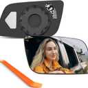 Compatible with 1985-2005 Chevrolet Chevy Astro, GMC Safari Passenger Side Mirror, Right Side Mirrors Replacement Glass with Backing Plate, Power Heated