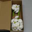 Floroom Ranunculus Artificial Flowers 18 Pcs Ivory Faux Silk Mini Ranunculus Bulk Fake Wedding Filler Flowers for DIY Bouquets, Centerpieces, Bridal Shower Decorations & Arrangements