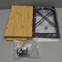 Giikin Countertop Shelf Organizer, 2 Tier Kitchen Spice Rack Organizer for Countertop, Wood Coffee Counter Shelf Organizer for Home (Bamboo, S)