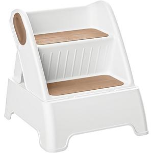 Two Step Stool for Kids,Foldable 2 Step Stool for Toddlers,Non-Slip with Handles Kids Stool for Bathroom Sink,Toilet Bedroom, Potty Training,Kitchen