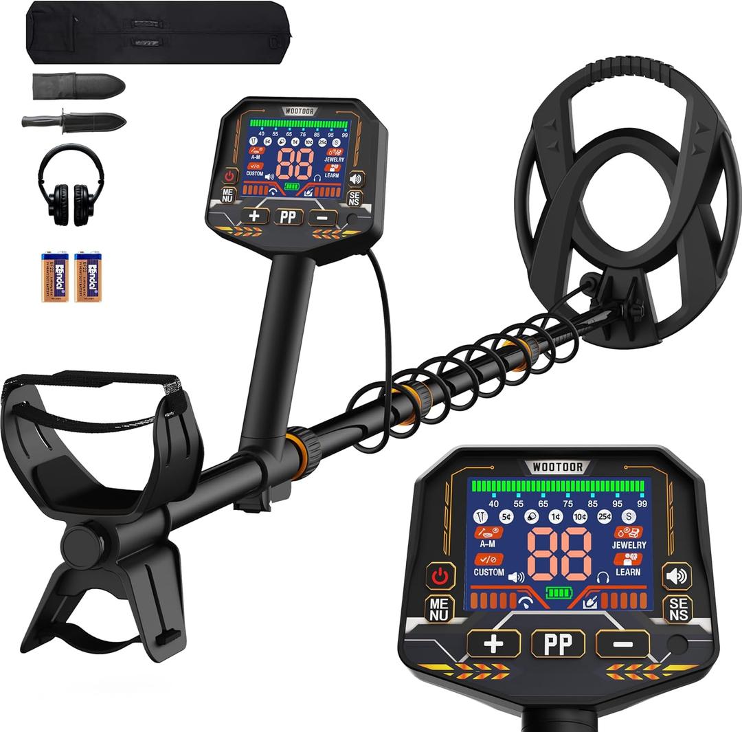 Metal Detectors for Adults Waterproof - Professional Higher Accuracy Gold Detector with LED Display, 5 Mode, Advanced DSP Chip 10" Coil Metal Detectors