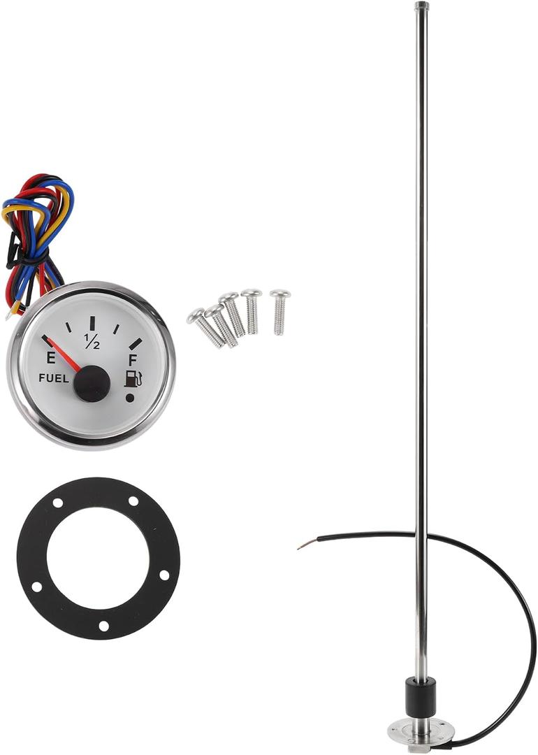 30" Fuel Sending Unit and Gauge Kit Boat Fuel Sending Unit Marine Fuel Sender Unit Metal 1 Set 240-33 Ohm