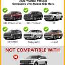 Tuyoung 300lbs Roof Rack Cross Bars Compatible with Hyundai Palisade 2026 with Raised Rails, Lockable Aluminum Roof Rails Crossbars Cargo Bars Canoe Rooftop Cargo Luggage