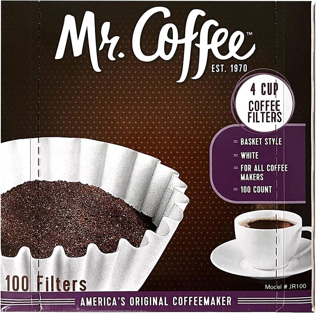 Mr. Coffee 4-Cup Coffee Filters, 100 Count