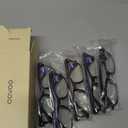 CCVOO +1.25 Clear Vision Reading Glasses for Women 5-Pack Blue Light Filtering Readers with Spring Hinges