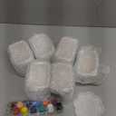 Pasimy 6 Set Ceramics to Paint DIY Ceramic Succulent Planter Pots Paint Your Own Flower Pots Craft Kit Unpainted Bisque Flowerpot with Brush Palette for Family Activity Holiday Gifts(Watermelon)