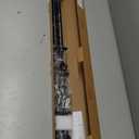 1 Inch Blackout Curtain Rods for Windows Patio, Adjustable Room Divider Curtain Rod Wall Mount & Ceiling Mount for Indoor & Outdoor, Black, 72" to 144"