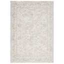 Floral Scroll Washable Rug, Non-Skid Backing, Pet & Kid Friendly, Easy Care, Non-Slip Rugs for Dining, Living Room, Kitchen, Bedroom, Low Pile Area Rug, 6×9Ft