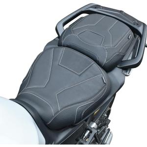 Motorcycle Rider & Passenger Comfort Seat Fit for Yamaha Tracer 9/GT 2021 2022 2023 2024, Front Rear Solo Saddle Back Cushion Pillion Pad, Black