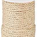 32.8 Yards Champagne Polyester Twisted Trim Cord Rope 5mm Twisted Decorative Cord Trim Thread String for Upholstery Curtain Tieback Honor Cord Home Decoration