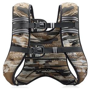 ZELUS Weighted Vest, Weight Vest for Men Women with Storage Pocket Reflective Strips for Strength Training Running Muscle Building, Brushstroke Sand Camo (30 lb)