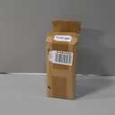 Muyan 7.5" Flower Vase for Decor Ribbed Glass Vase Modern for Centerpieces Desktop Home Office Dining Living Room Wedding (Amber) (Coffee)