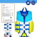 AEOCOO Toddler Swim Vest for 20-30-50-90 Pounds, Kids Pool Floaties Vest 1-2-3-5-6-9 Year Old, Puddle Swim Jumper Buoyancy Jacket, Boys, Girls, Nios. M