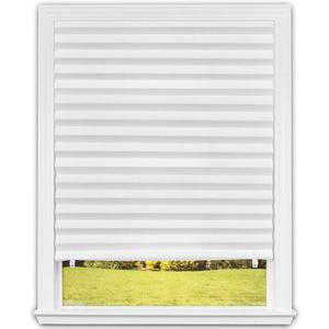 Redi Shade No Tools Original Light Filtering Pleated Paper Shade White, 36" W x 72" L, - 6 Pack
