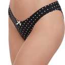 Steve Madden Women's Scoop Hipster Bikini Bottom with Cheeky Coverage, X-Large (Black, XL)