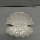 Shell Trinket Dish Ceramic Conch Ring Holder Jewelry Tray Decorative Jewelry Plate Cute Jewelry Organizer for Home Decor (Shell A)