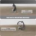 10x12 Gazebo Sidewall Curtains, 4-Panel Waterproof Mesh Window