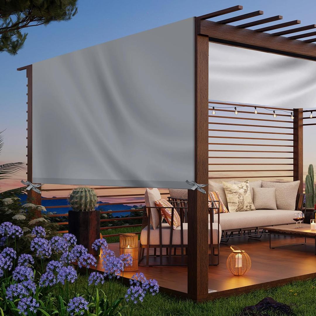 Universal Pergola Replacement Canopy Outdoor Canopy Shade Cover Waterproof Shade Top Cover for Outdoor Patio Porch Backyard(14 x 10 ft, Gray)