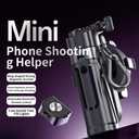 Magnetic Tripod for iPhone, Selfie Stick Tripod with Wireless Remote Pocket Size 4-16" high Upgrade 4 Leg Portable Magnetic Phone Stand for Video Recording Travel TIK Tok Vlog Live Broadcast