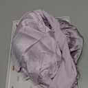 ZIMASILK 100% Mulberry Silk Bonnet for Sleeping Women Long Hair Double Layer Silk Hair Wrap with Tie Band Stay On Head (1Pc, Purple)