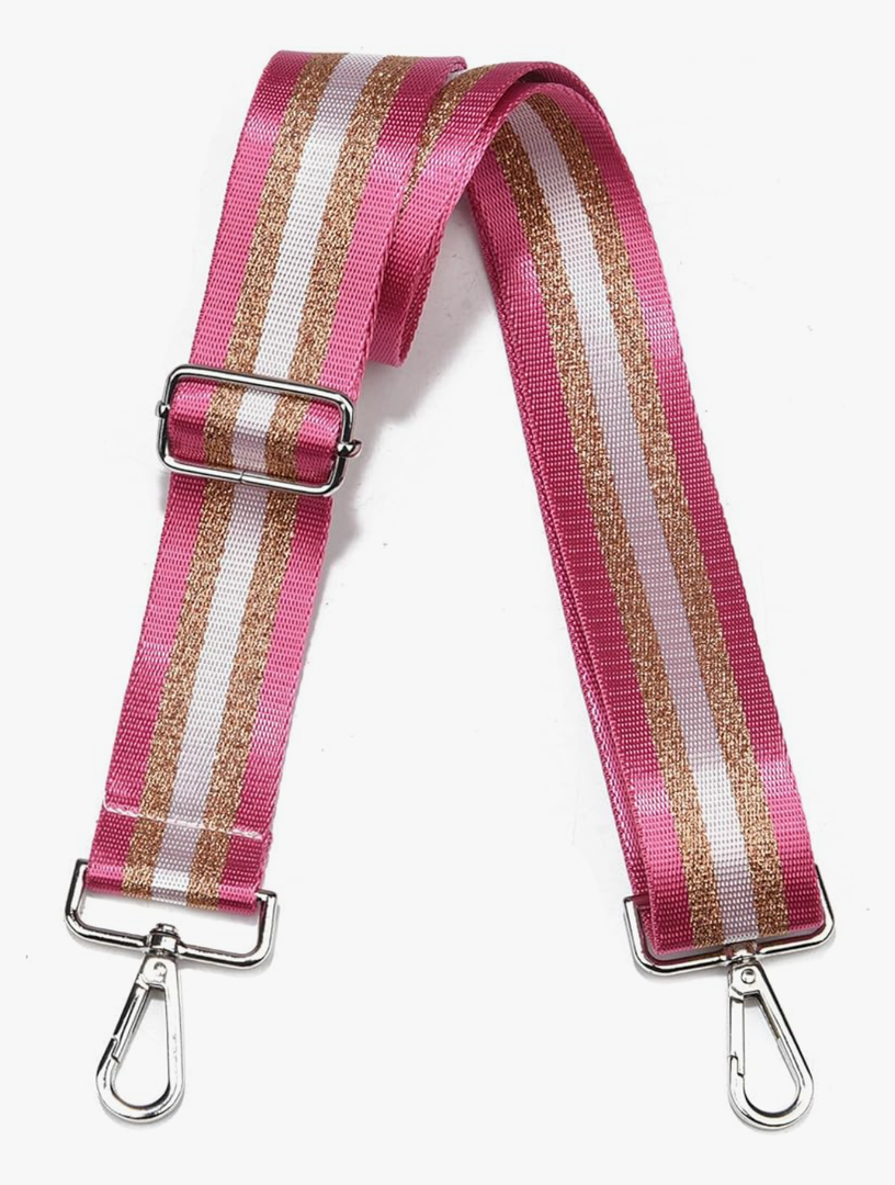 Purse Strap Silver Hardware Wide Bag Straps Replacement Crossbody Adjustable Shoulder Strap for Purses