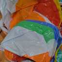 90shine 7PCS Donut Pool Floats: Doughnut Swimming Rings with 13.5" Beach Balls - Inflatable Tubes Floaties Toys for Kids Adults