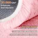 OPPODREAM 8x10 Pink Rugs for Bedroom, Ultra-Soft Fluffy Area Rugs for Living Room, 8 x 10 Shag Carpet for Nursery, Kids, Girl, Boy, Baby, Plush, Fuzzy, Shaggy, Cute Home Decor