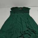 Knitee Women's Plus Size Sequin Floral Lace V Neck Formal Ruffle Hem Formal Prom Party Maxi Dresses 2 XL