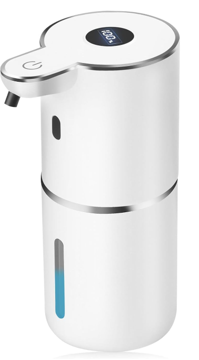 2 Pack Automatic Soap Dispenser,12.8oz/380ml USB Rechargeable Touchless Foaming Dispenser with Upgraded 2025 Smart Sensor,Wall Mounted for Bathroom Kitchen,White P18 Dish Soap Dispenser